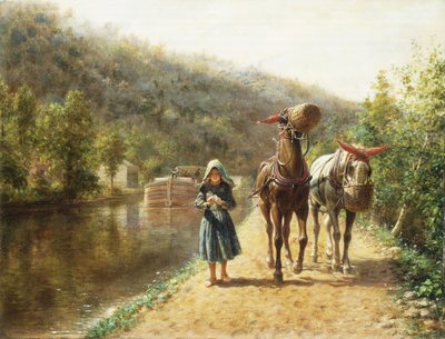 På dragbanan, av Edward Lamson Henry