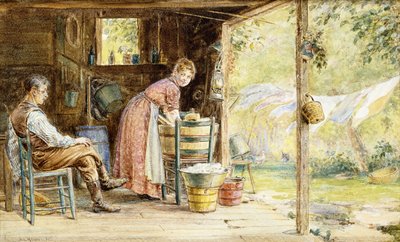 Tvättdagen, 1890 av Edward Lamson Henry