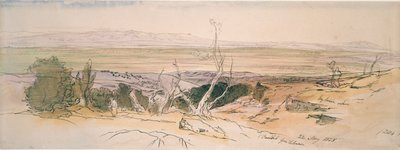 Baalbek från Libanon, 1858. av Edward Lear