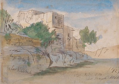 Nedan Rabat, Malta av Edward Lear
