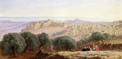 Betlehem, ca 1870 av Edward Lear