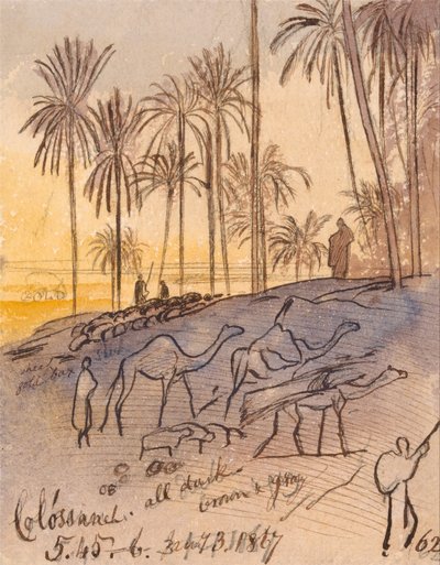Colósaneh, kl. 17.45-18.00, 3 januari 1867 (62) av Edward Lear