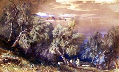 Korfu från ovan byn Analipsis av Edward Lear