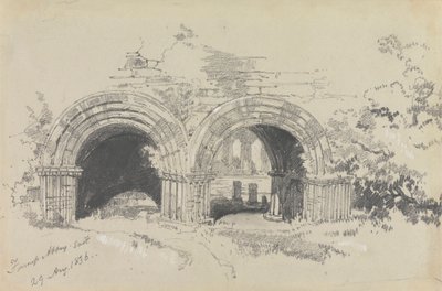 Furness Abbey East, 29 augusti 1836 av Edward Lear