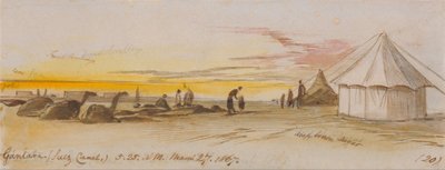 Gantara (Suezkanalen), kl. 05.25, 27 mars 1867 (20) av Edward Lear