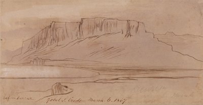 Gebel Sheikh Eredi, före soluppgången av Edward Lear