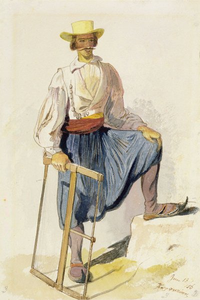 Grekisk vedhuggare av Edward Lear