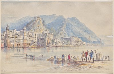 Hardwar, Indien av Edward Lear