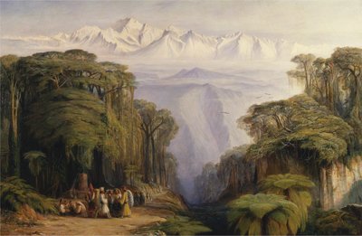 Kangchenjunga från Darjeeling av Edward Lear