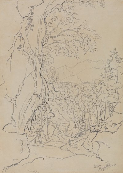 La Cava, den 19 juli 1838 av Edward Lear