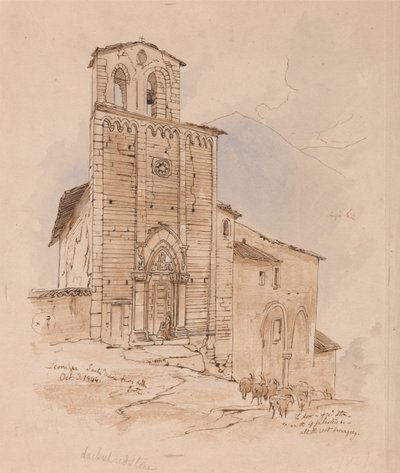 Leonessa, den 3 oktober 1844 av Edward Lear