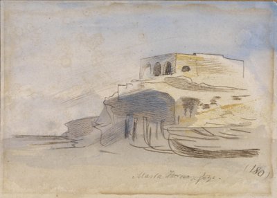 Pastaugn, Gozo, Malta, 1866 av Edward Lear