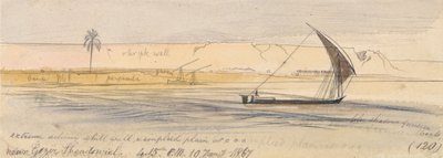 Nära Gezir Shendowiel av Edward Lear