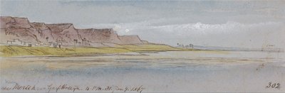 Nära Mereeh eller Garf Hossayn, kl. 16.00, 31 januari 1867 (302) av Edward Lear