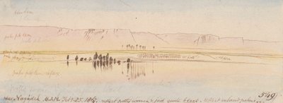 Nära Negadeh; 08:00, 25 februari 1867 (549) av Edward Lear