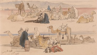 Nära Suez, kl. 13.00, 16 januari 1849 (48) av Edward Lear