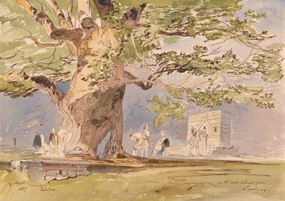 På väg, två timmar från Tepelene, 19 april 1857 av Edward Lear