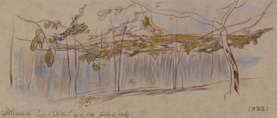 Pettenasco, sjön Orta av Edward Lear