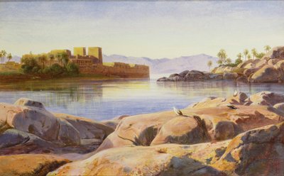 Philae på Nilen av Edward Lear