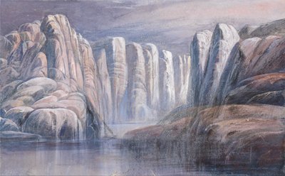 Flodpass, mellan karga klippor av Edward Lear