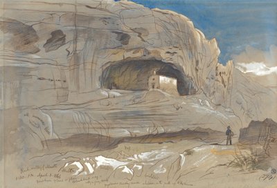 Klippiga dalen vid Mosta, Malta, kl. 13.30 (3 april 1866) av Edward Lear