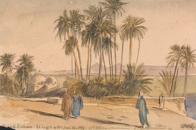 Sheikh El Wachshee, El Luxor av Edward Lear