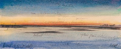 Solnedgång längs Nilen av Edward Lear