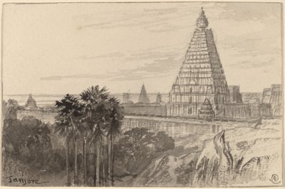 Tanjore, Indien, 18841885. av Edward Lear