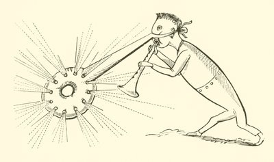Dongen med en lysande näsa (gravyr) av Edward Lear