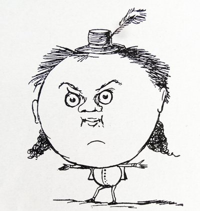 Karaktären Yonghy- Bonghy-Bo (teckning) av Edward Lear