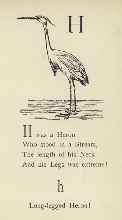 Bokstaven H av Edward Lear