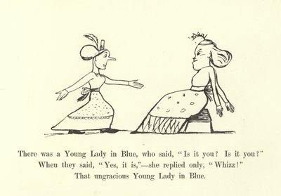 Det var en ung dam i blått, som sa, Är det du Är det du av Edward Lear
