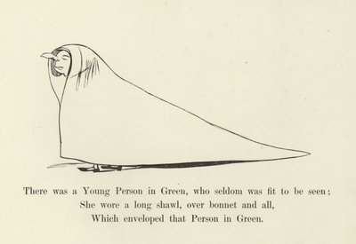 Det fanns en ung person i grönt, som sällan var lämplig att ses av Edward Lear