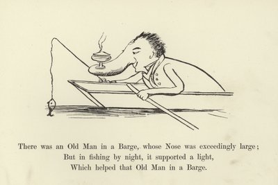 Det var en gammal man i en pråm, vars näsa var synnerligen stor av Edward Lear