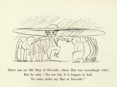 Det fanns en gammal man från Dee-side, vars hatt var mycket bred. av Edward Lear