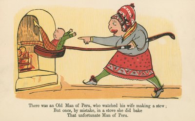 Det var en gammal man från Peru, som såg sin fru göra en gryta, från 