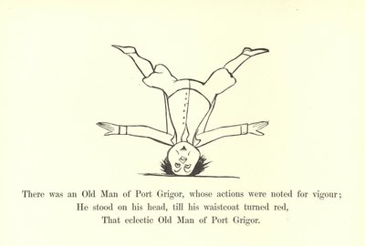 Det fanns en gammal man från Port Grigor, vars handlingar noterades för kraft av Edward Lear