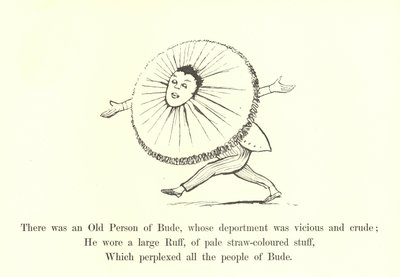 Det fanns en gammal person från Bude, vars uppförande var ondskefullt och grovt av Edward Lear