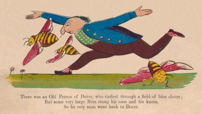 Det fanns en gammal person från Dover..., c1840-talet. av Edward Lear