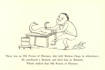 Det var en gammal person från Florens, som höll fårkotletter i avsky av Edward Lear