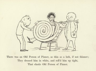 Det fanns en gammal person från Pinner, tunn som en ribba, om inte tunnare av Edward Lear