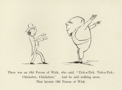 Det var en gammal person från Wick, som sa, Tick-a-Tick, Tick-a-Tick; Chickabee, Chickabaw av Edward Lear