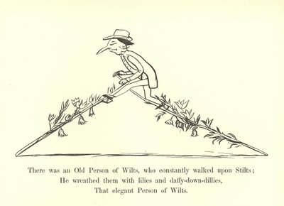 Det fanns en gammal vilsna person, som ständigt gick på styltor av Edward Lear