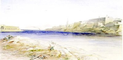 Valletta, Malta av Edward Lear
