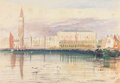 Venedig, Dogepalatset av Edward Lear