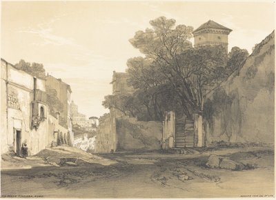 Via Porta Pinciana, Rom av Edward Lear