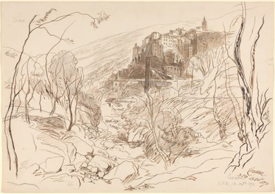 Utsikt över Ceriana av Edward Lear