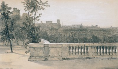 Utsikter i Rom och dess omgivningar: Rom från Monte Pincio av Edward Lear