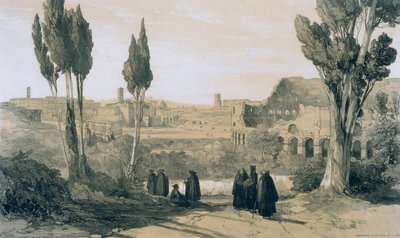 Utsikter i Rom och dess omgivningar: Rom från Convento of Ss. Giovanni och Paolo av Edward Lear