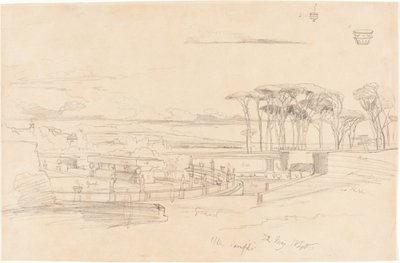 Villa Pamphili, 1840. av Edward Lear